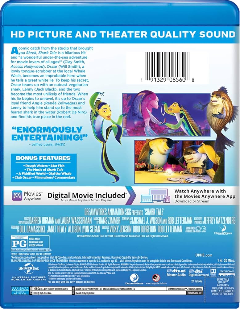 Amazon.com: Shark Tale [Blu-ray] : Will Smith, Robert De